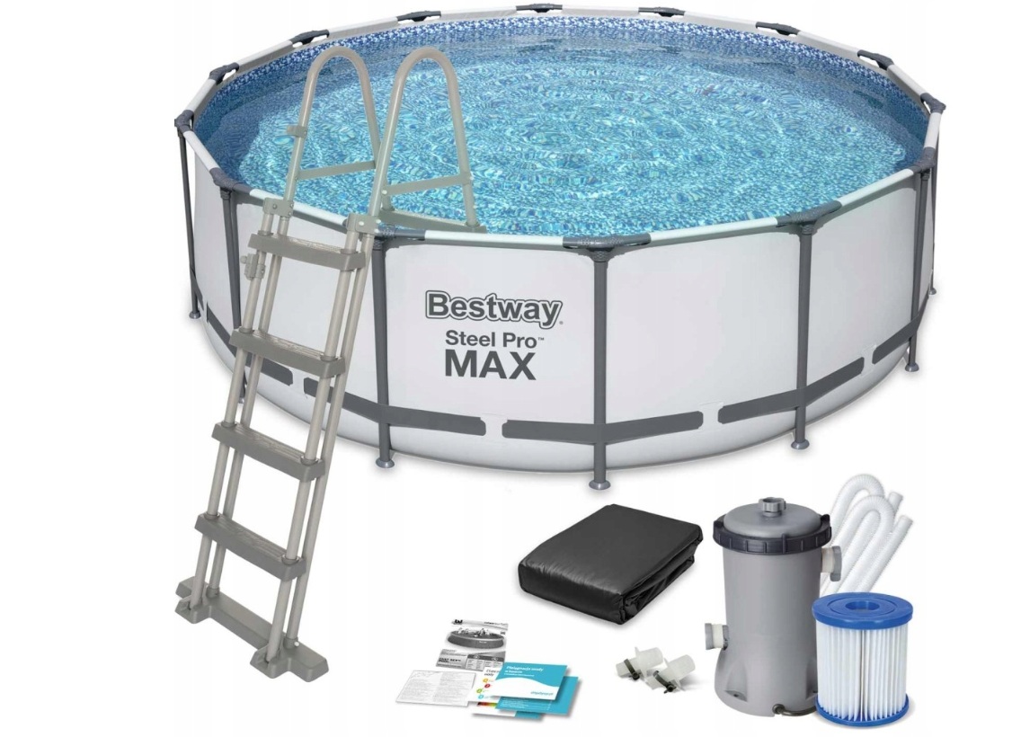 BESTWAY Steel Pro Max Bazén 427 x 122 cm, kartušová filtrácia 5612X
